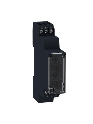 RE Asimetrinė laiko relė 0,1s-100h 1CO 24-240VAC/DC