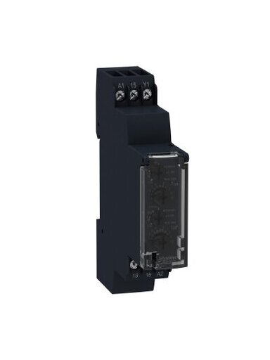 RE Asimetrinė laiko relė 0,1s-100h 1CO 24-240VAC/DC