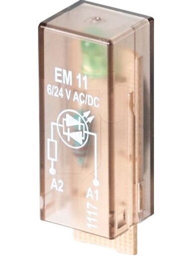 RIM-I 3 6/24VUC GN apsauginis modulis RCI relėms su LED