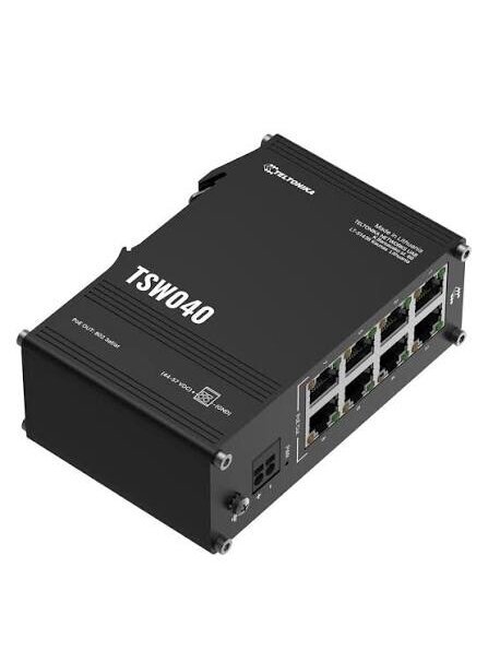 TELTONIKA prievadų industrinis nevaldomas komutatorius TSW040