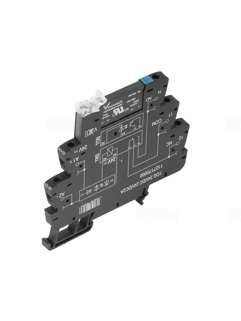 TOS 12VDC 24VDC2A puslaidininkinė relė