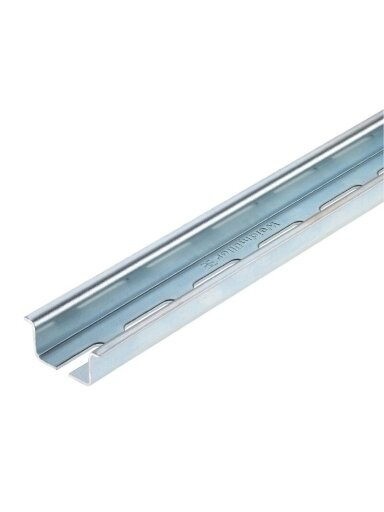 TS 35X15/6X25 2M/ST/ZN DIN bėgelis perforuotas skylės 6x25mm, 2 m