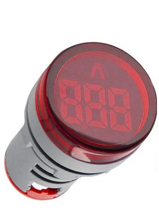 XB5 Ampermetras 0-100A Max AC380, raudonas