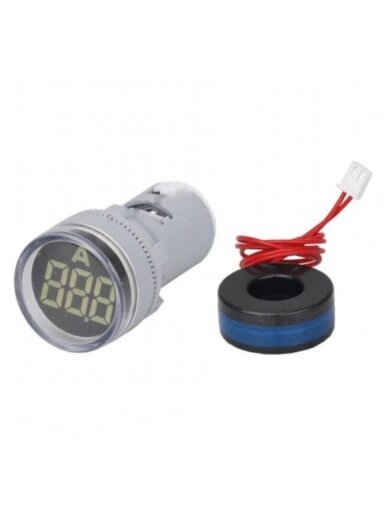 XB5 Ampermetras 0-100A Max AC380, baltas