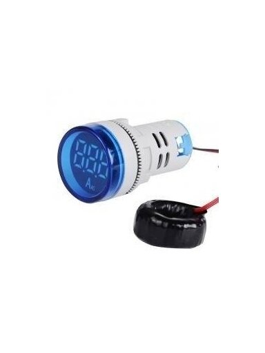 XB5 Ampermetras 0-100A Max AC380, mėlynas