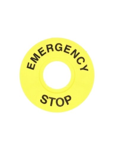 XB5 Avarinis stop žymeklis 22mm Ø60mm