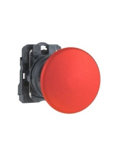 XB5 Mygtukas grybas su Ø40 galva, Ø22mm 1NU, raudonas
